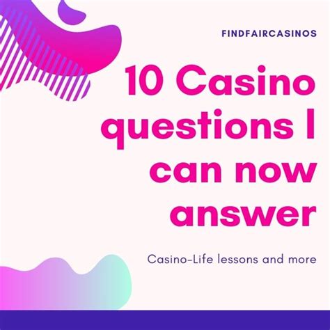  online casino questions